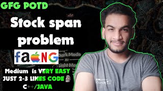 Stock span problem | gfg potd | 24-02-25 | GFG Problem of the day