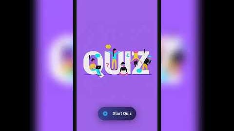 Quiz app in flutter