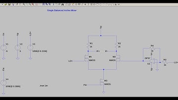 Electronic Basic 1:LTSpice Design And Simulator  Single Balanced Mixer