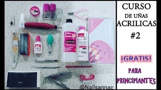 COMO PONER UÑAS ACRÍLICAS PARA PRINCIPIANTES - GRATIS - PARTE 2