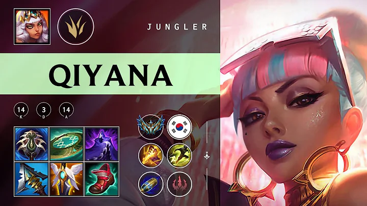 Qiyana Jungle vs Hecarim - KR Challenger Patch 25.23