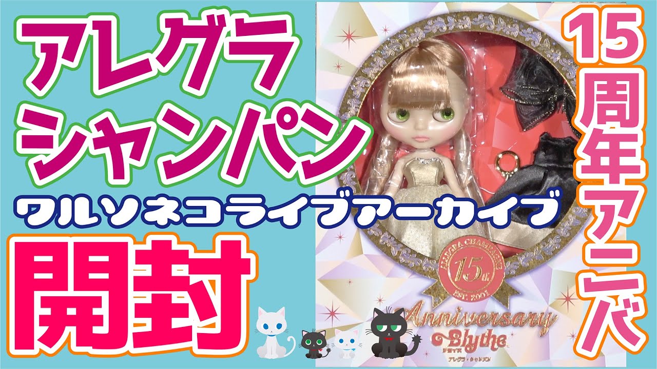 790 【アーカイブ】昼間のネオブライス アレグラシャンパン開封 15周年アニバーサリー 15th Anniversary Neo Blythe  Allegra Champagne UNBOX