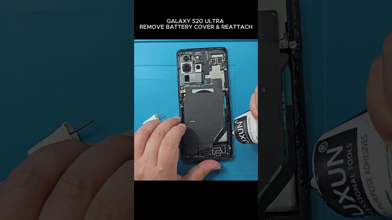 GALAXY S20 ULTRA REMOVE BATTERY COVER & REATTACH 