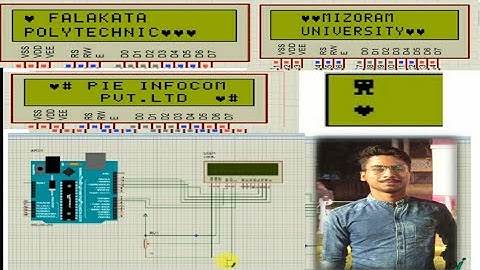 How to make a ALPHABET and CUSTOM  character  display LCD (16×2) with PROTEUS  and ARDUINO UNO