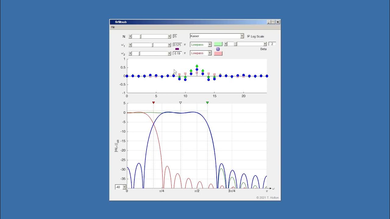 Digital Signal Processing, Holton FIRFILTSUB YouTube