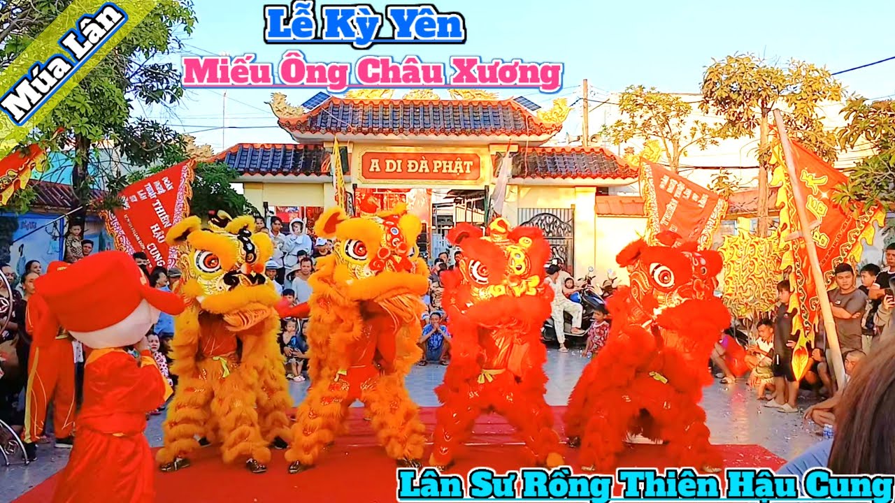 Múa lân Lễ Kỳ Yên Miếu Ông Châu Xương Bạc Liêu 2026
