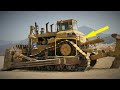 Вот зачем на бульдозерах Caterpillar делают треугольные гусеницы