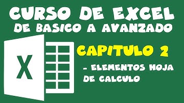 Curso de Excel - Capitulo 2 - (Elementos de hoja de calculo) 2010, 2013, 2016
