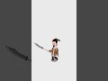 33长柄大刀僵尸走路摔倒Zombie with a long-handled broadsword falls while walking