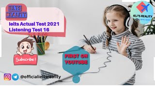 IELTS Listening Actual 2021 Test 16 // Bud and Annie's Families // Ielts Reality