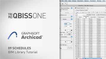 9 QBISS ONE Archicad: Schedules-1