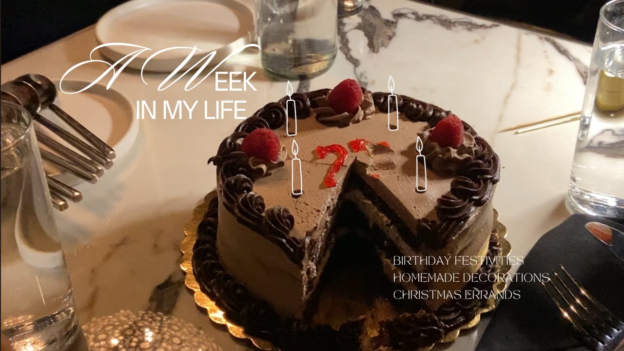 spend my birthday week with me - homemade garlands, running christmas errands, chatting