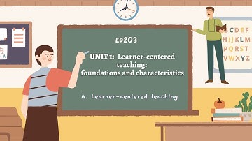 ED203: Unit 1: Learner- centered Teaching: Foundations and Characteristics