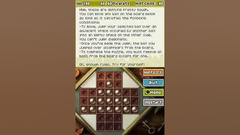 Professor Layton and The Diabolical Box Puzzle No. 103 Disappearing Act 3