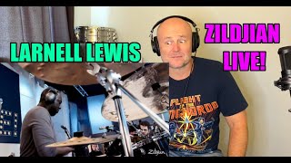 Drum Teacher Reaction: LARNELL LEWIS | Zildjian Live! | (2021 Reaction) EXTENDED KITTY INTRO