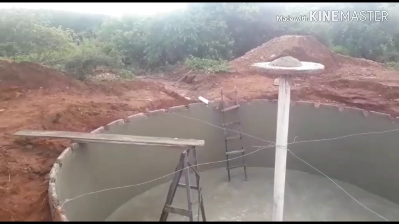 FAZENDO CISTERNA DE PLACAS DE 51 MIL LITROS