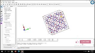 Create a Zeolite Silicate Open Framework  crystal structure using VESTA software manually..