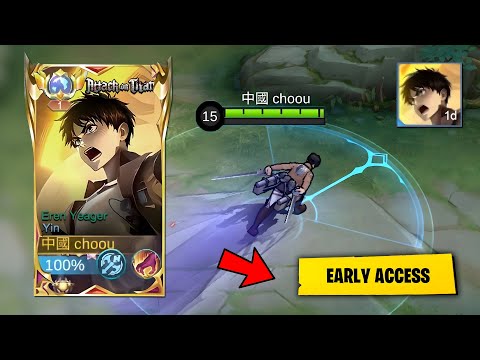 NEW SKIN ATTACK ON TITAN YIN SKIN IS HERE!!😱 (early access)