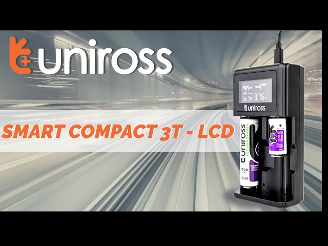 Chargeur Pile Rapide Uniross Smart Compact 3T Lcd Aa Aaa C D 18650