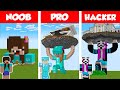 Minecraft NOOB vs PRO vs HACKER: STATUE HOUSE BUILD CHALLENGE in Minecraft / Animation