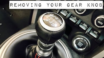 Subaru BRZ Removing the gear knob Toyota GT86 Scion FRS