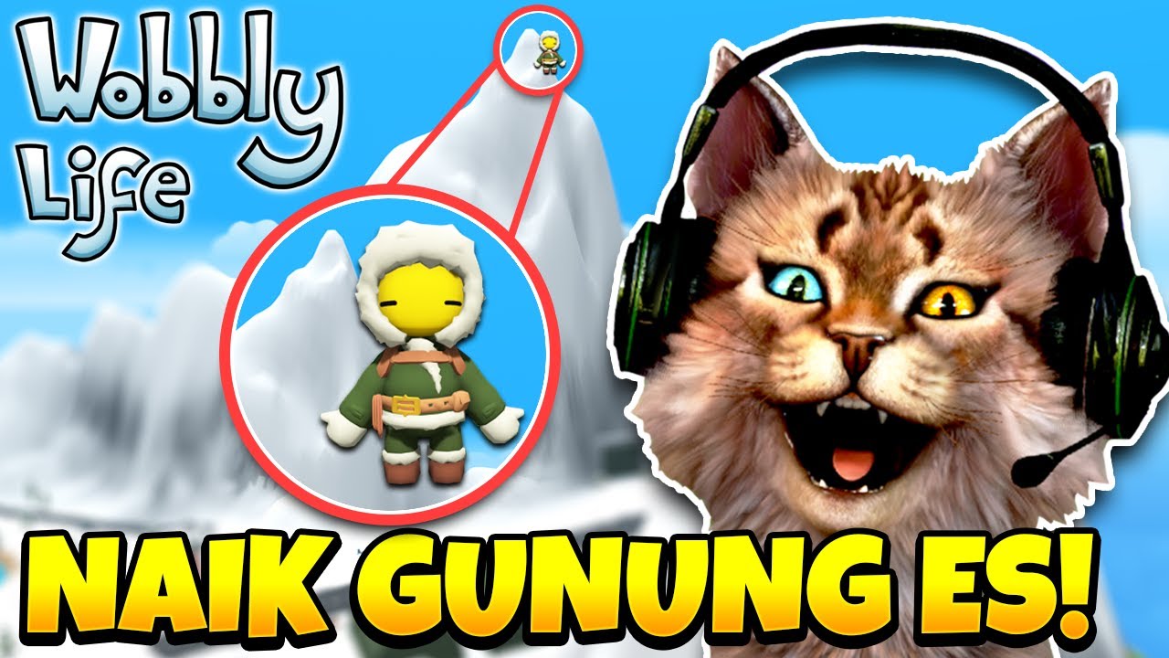 NGABUBURIT MENDAKI GUNUNG ES TERTINGGI DI KOTA WOBLY !! 😹 - Wobbly Life Indonesia