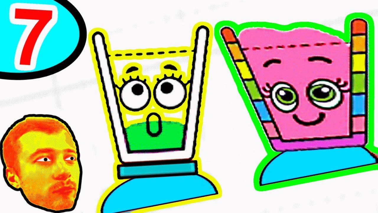 ПРоХоДиМеЦ и Стаканчик БУЛЬ-БУЛЬ собирают Воду! - #7 - Игра Happy Glass