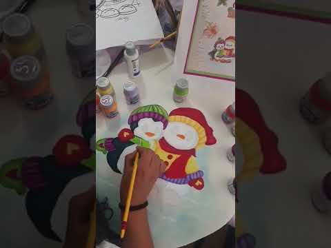 Pintura en Tela Navideña #shorts