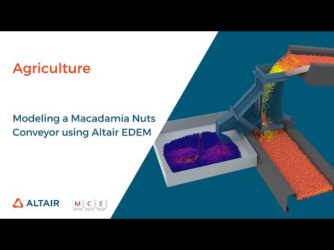 Modeling a Macadamia Nuts Conveyor using Altair EDEM