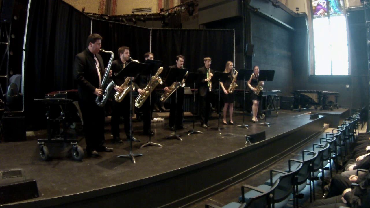 UC Band Sax Ensemble Performs "Sax Wars" (Cantina Theme) YouTube