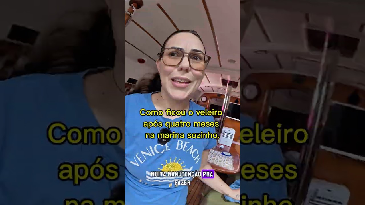 ⁣Como encontramos o veleiro após quatro meses na Marina sozinho. #vidaabordo #veleiro #marina