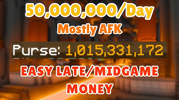 How To Make 50M/Day In Lategame and Midgame While Being AFK | Hypixel Skyblock