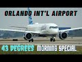 [4K] ORLANDO INTERNATIONAL AIRPORT 43 DEGREE UP-CLOSE PLANE SPOTTING AIRCRAFT ID A220 767 1/23/22.