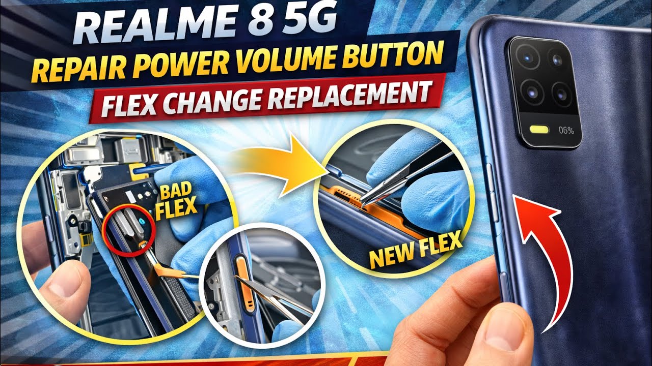 Realme 8 5G Repair Power Volume Button Flex Change Replacement