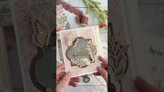 #DIY Gatefold #Card with #DieCuts and #RubOnTrasfers