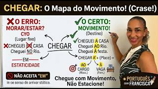 Verbo CHEGAR: Por que "Cheguei EM casa" está ERRADO? (Regência Verbal) @portuguêscomfrancisca