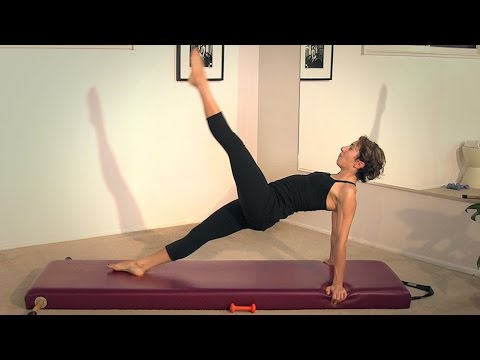 Andrea's Reformer on the Mat PREVIEW pilates exercises with ball