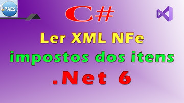 ler impostos dos itens do XML da NFe com C#. Visual Studio