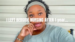 Why I QUIT bedside nursing | How I landed a WFH nursing position