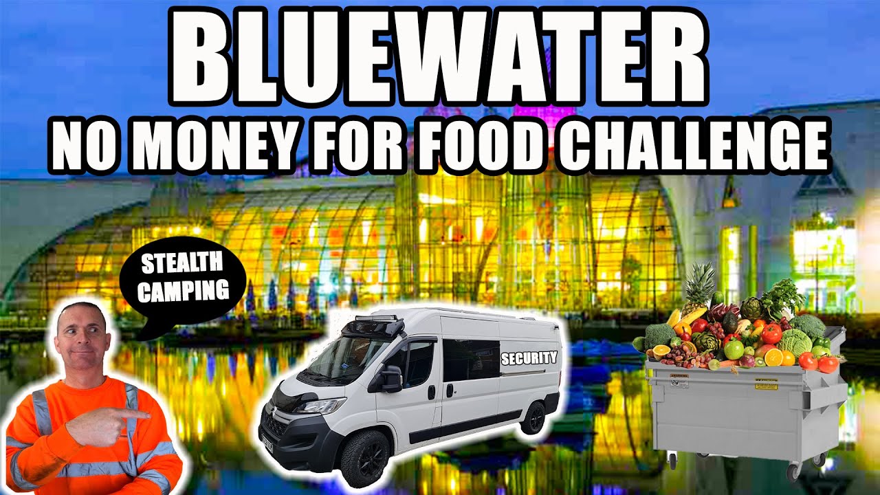 [STEALTH CAMPIING BLUEWATER, NO MONEY FOR FOOD CHALLENGE] DUMPSTER DIVING M&S & MEGA AMAZON JACKPOT