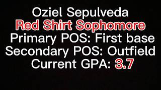 Oziel Sepulveda (2026 Fall Prospect)