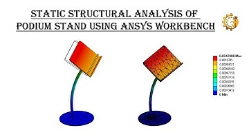 Static Structural Analysis of Podium Stand using ANSYS WORKBENCH. @CADMonkeys