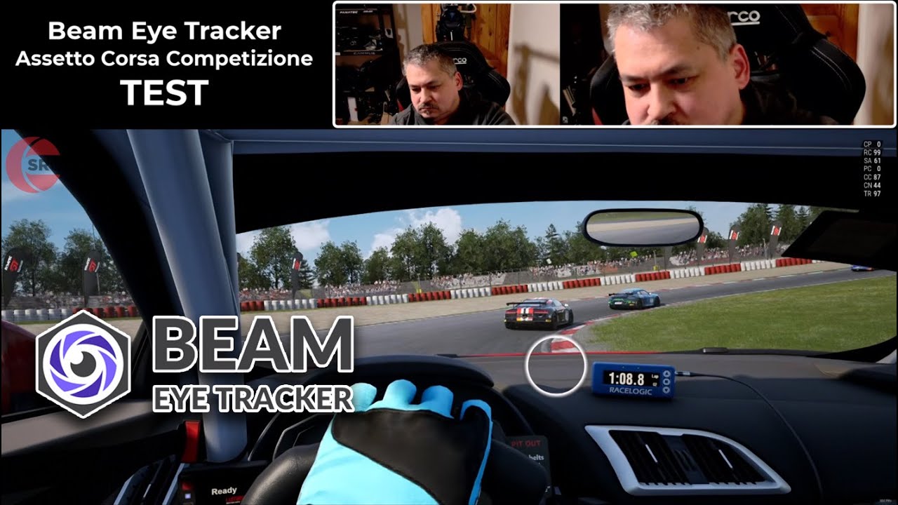 Beam Eye Tracker Test run In Assetto Corsa Competizione YouTube