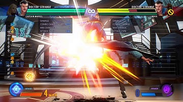 MARVEL VS  CAPCOM  INFINITE Doctor Strange training mode part 1