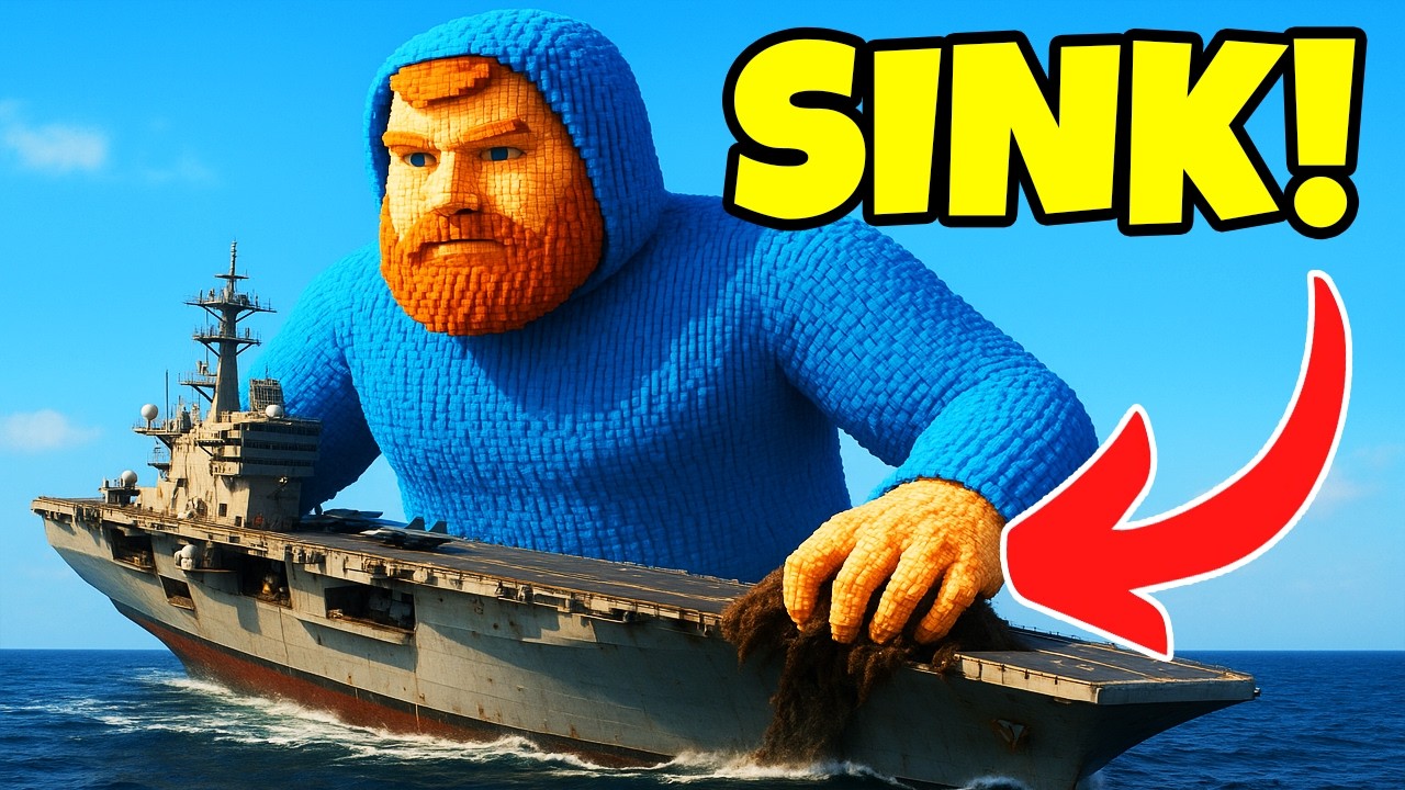 CaseOH DESTROYS Aircraft Carrier SINKING DESTRUCTION! | Teardown Gameplay