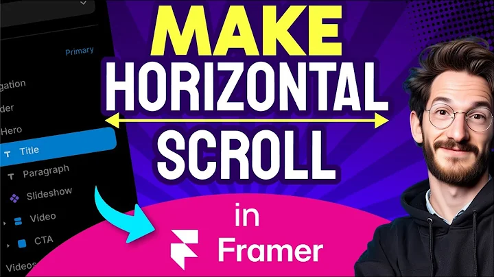 How to MAKE HORIZONTAL SCROLL in Framer (Step by Step) 2025