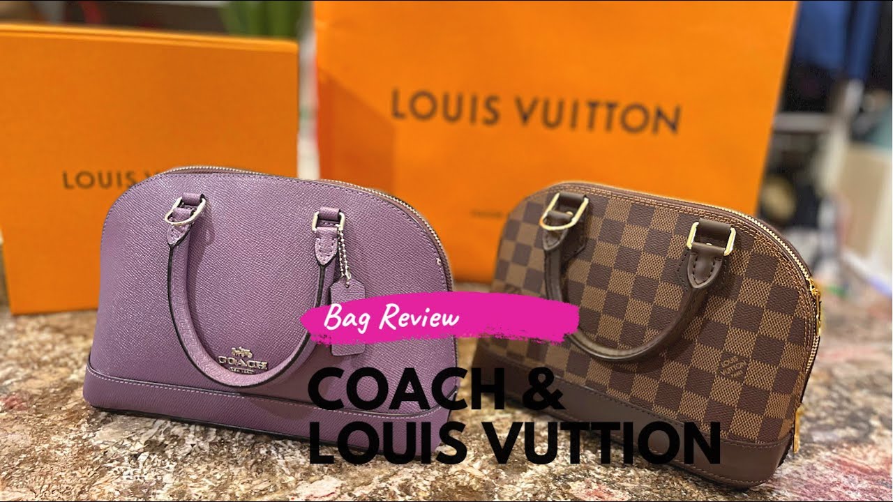 Louis Vuitton ALMA BB & Coach MINI SIERRA COMPARISON Honest & Thorough BAG  REVIEW:LOOKALIKE PEARLYAO 