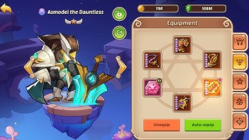 Idle Heroes- Asmodel The Dauntless Wrecks Aspen Dungeon!!!