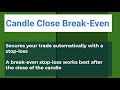 Candle Close Break-Even Function - How Metagrid Trademanager can secure your trades automatically