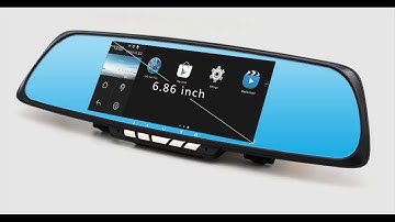 Junsun 6.86" Dual Lens Car GPS DVR Rear-view Mirror Camera Android | Full Dush Camera Reviews